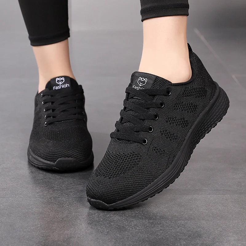 2024 Women Sport Shoes Fashion Platform Sneakers Ladies Spring Winter Flats Running Shoes for Woman