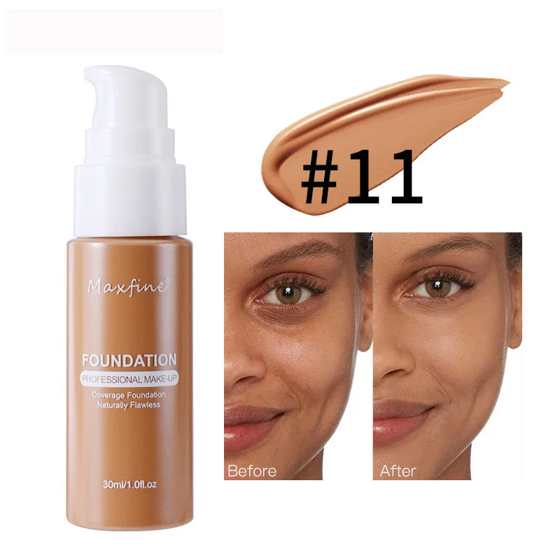 Liquid Foundation-Waterproof & Sweat-Resistant Concealer for Professional Makeup