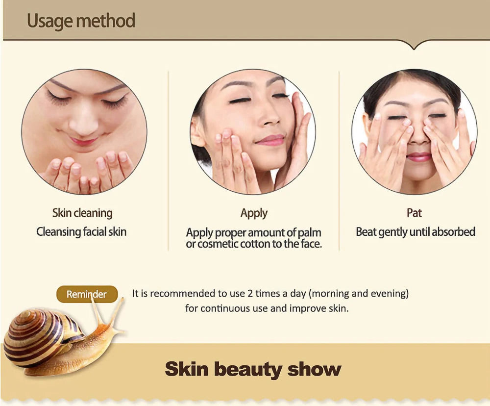 Skincare Snail Cream Collagen Cream Anti Aging Whiten Skin Face Cream Fade Dark Eye Circles Remove Eye Bags Eye Serum