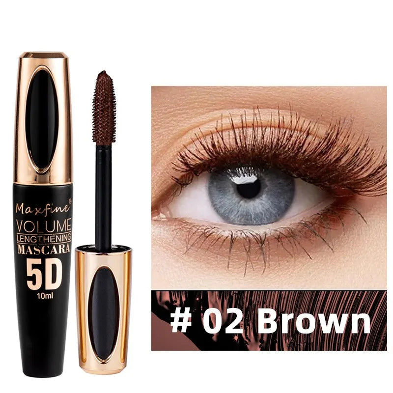 5D Silk Mascara with Big Eyes Strong and Lasting Black Waterproof and Non-caking