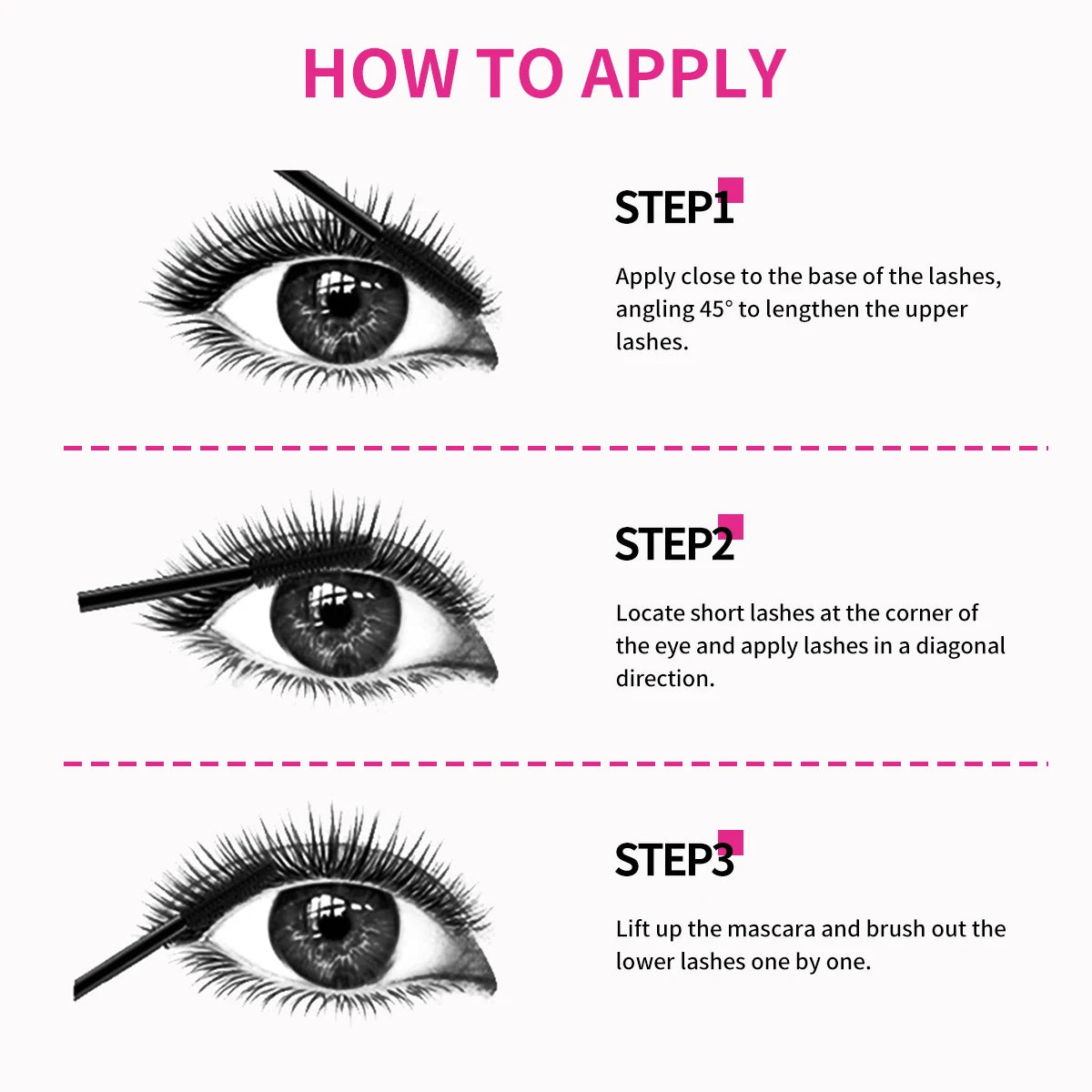 Barubt 4D Mascara - Lengthening, Thickening, Waterproof, Sweat-Resistant, Non-Smudging, Easy to Remove