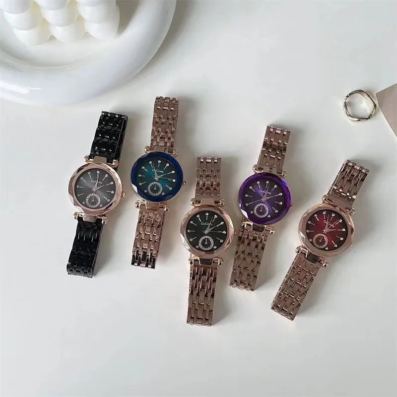 2025 New Brand Women Watches Fashion Steel Ladies Quartz Watch Reloj Mujer Marcas Famosas De Lujo gift Wristwatch Dropshipping