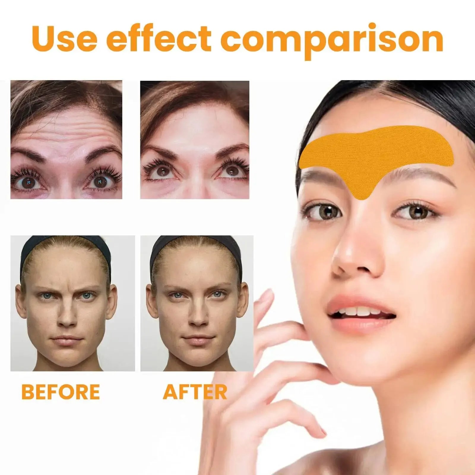 Face Wrinkle Patches - 10pcs for Lifting, Firming, and Smile Line Reduction