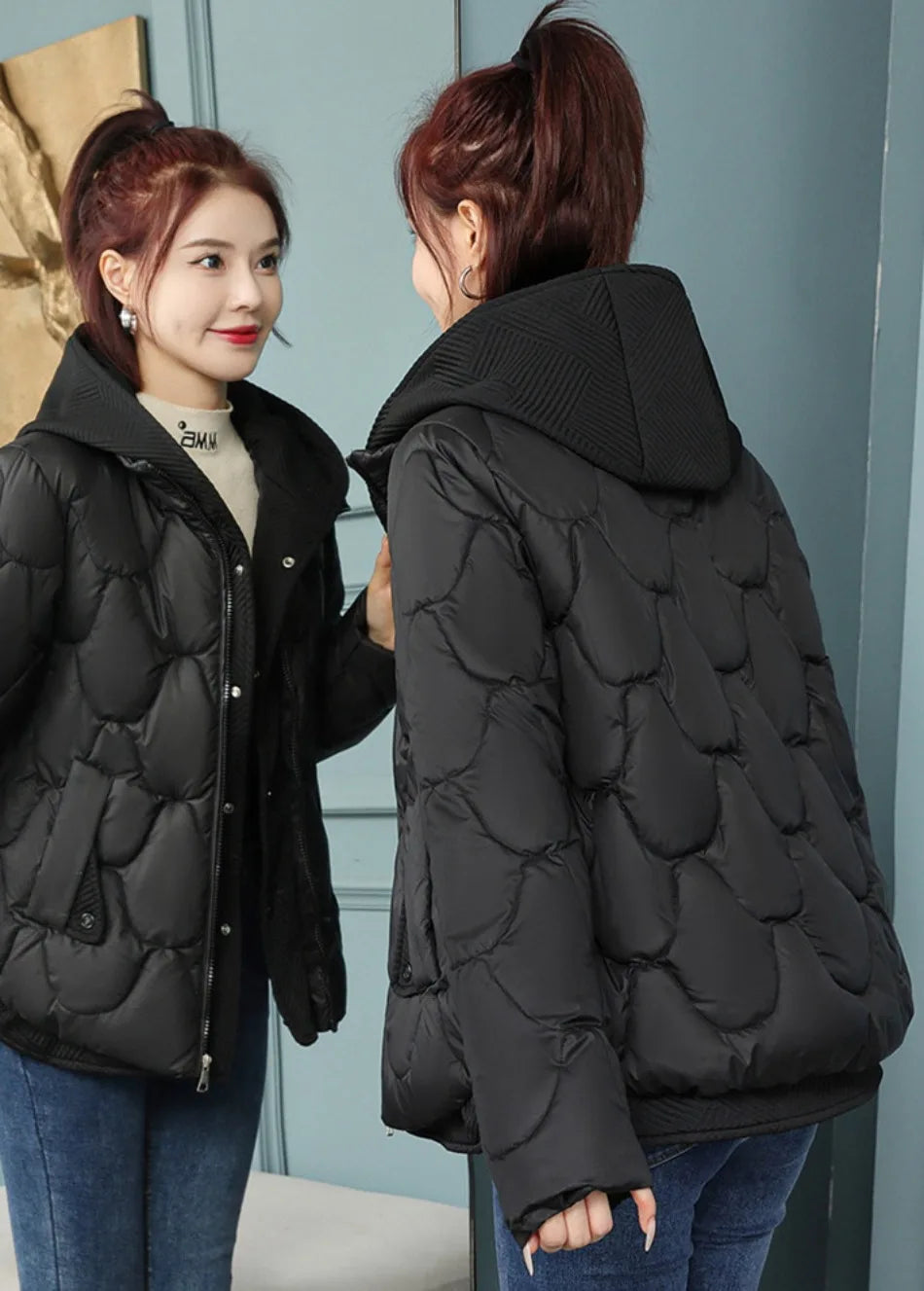 2024 Fashion Coats Korean Style Loose Comfort Quilted Coat Women Jacket Women Parkas Warm Jackets Casual Coat New Winter Clothes