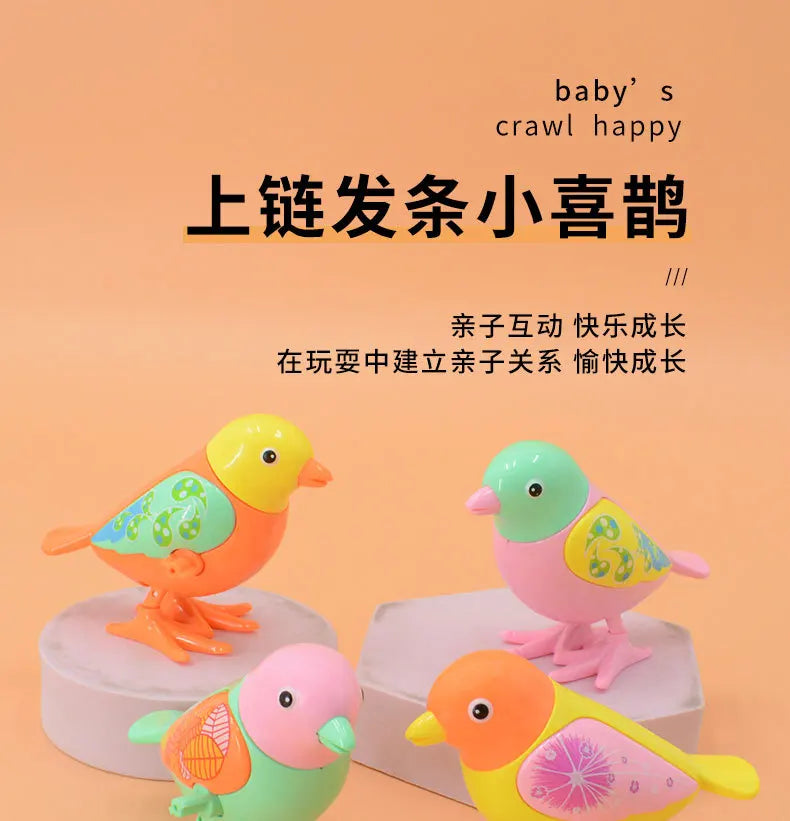 New Clockwork Toy Children's Cartoon Winding Creative Jumping Little Magpie Bird Puzzle Small Animal Baby Gift