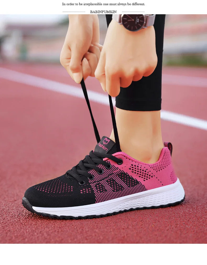 2024 Women Sport Shoes Fashion Platform Sneakers Ladies Spring Winter Flats Running Shoes for Woman