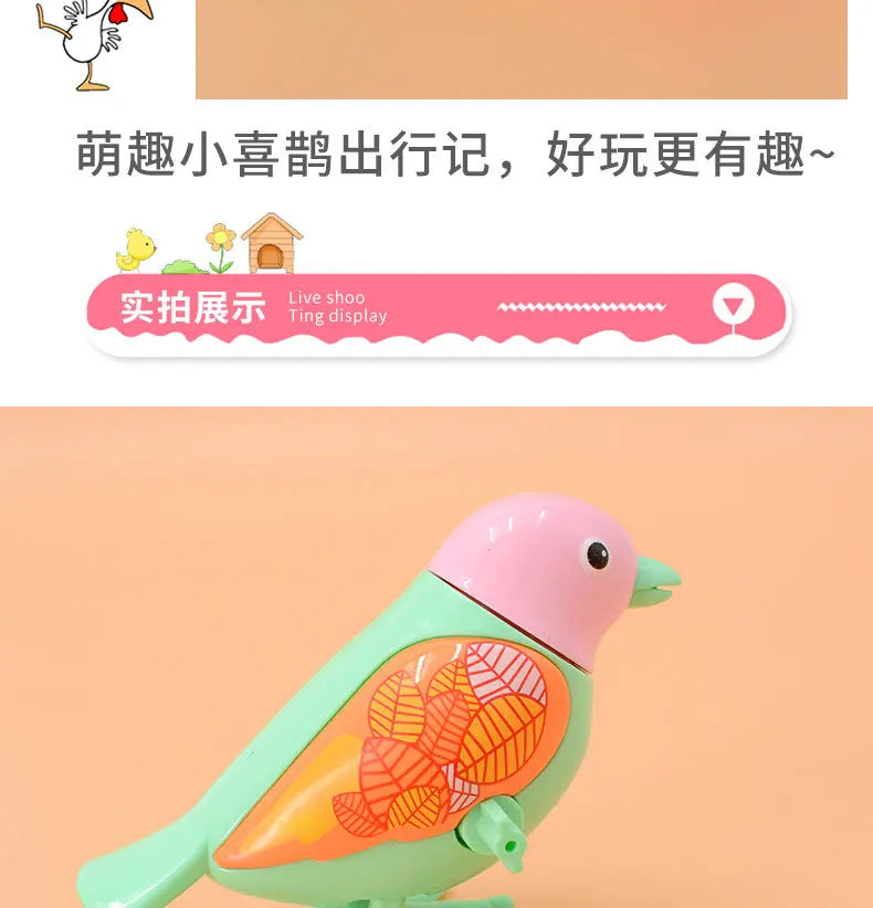 New Clockwork Toy Children's Cartoon Winding Creative Jumping Little Magpie Bird Puzzle Small Animal Baby Gift