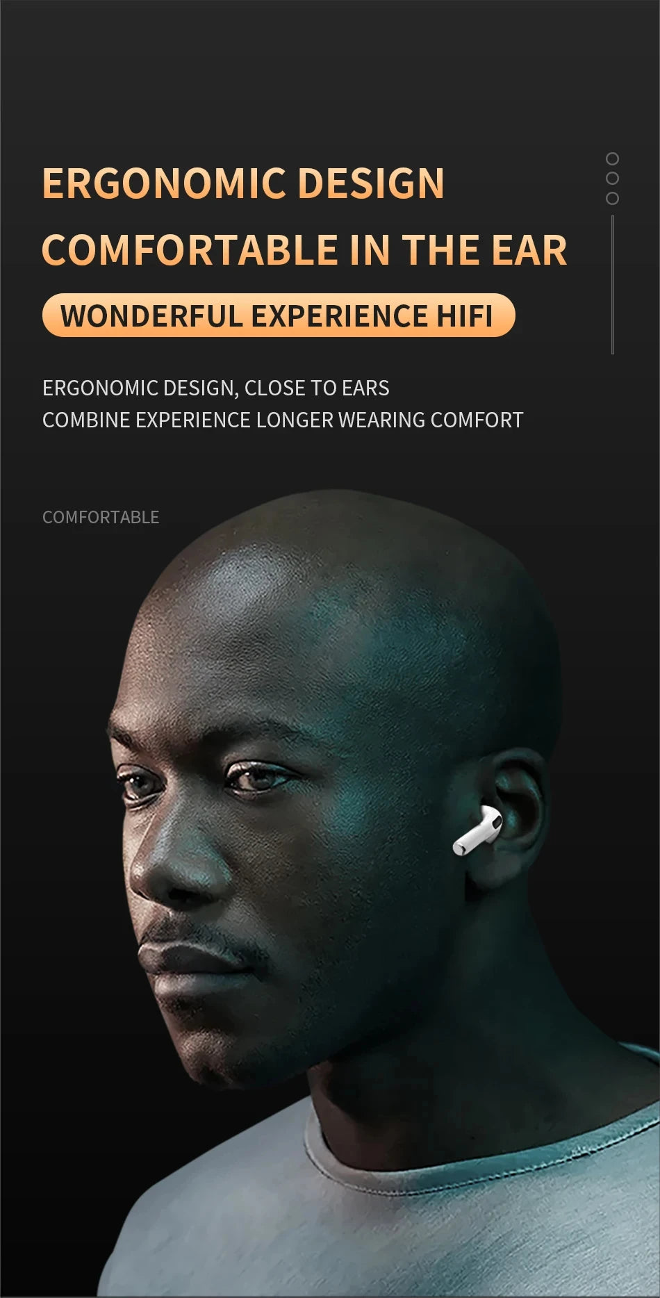 Air Pro 6 TWS Wireless Earbuds - In-Ear Bluetooth Headset w/ Mic for Xiaomi