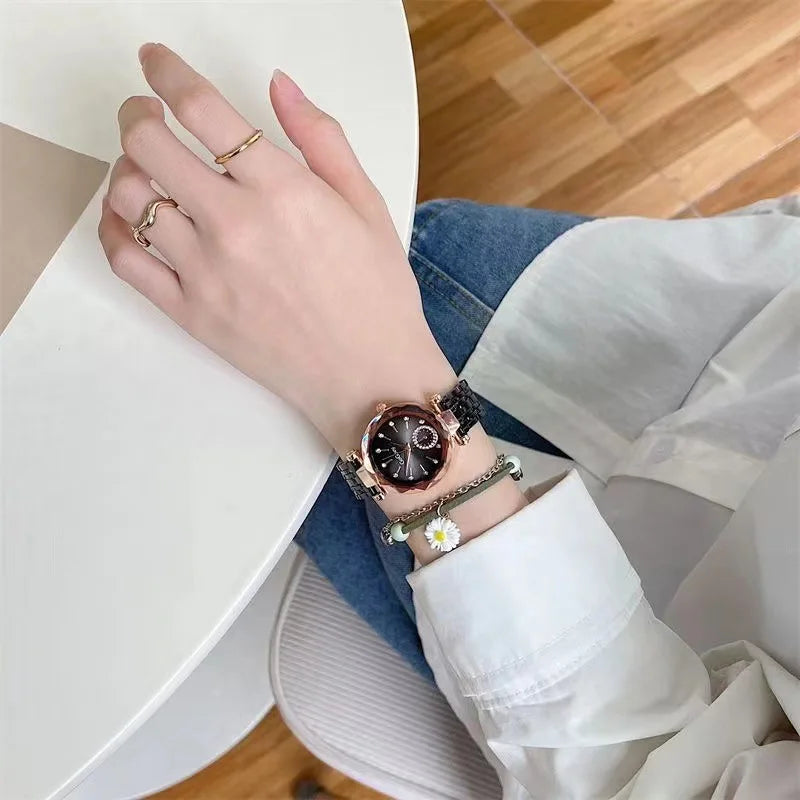 2025 New Brand Women Watches Fashion Steel Ladies Quartz Watch Reloj Mujer Marcas Famosas De Lujo gift Wristwatch Dropshipping