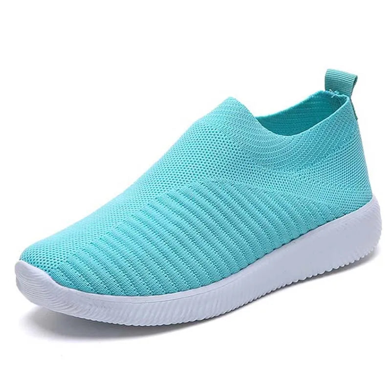 2024 New Fashion Sneakers For Women Casual Shoes Comfortable Soft Sneakers Women Slip On Sock Shoes For Women Ladies Flat Shoes