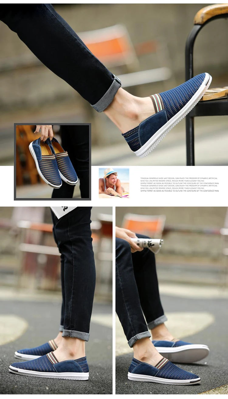 2023 Summer New  Men's   Fashion Trend Breathable Comfortable Lightweight Casual Flat Shoes