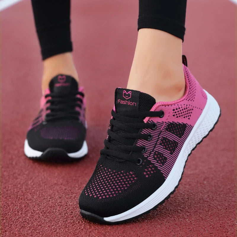 2024 Women Sport Shoes Fashion Platform Sneakers Ladies Spring Winter Flats Running Shoes for Woman