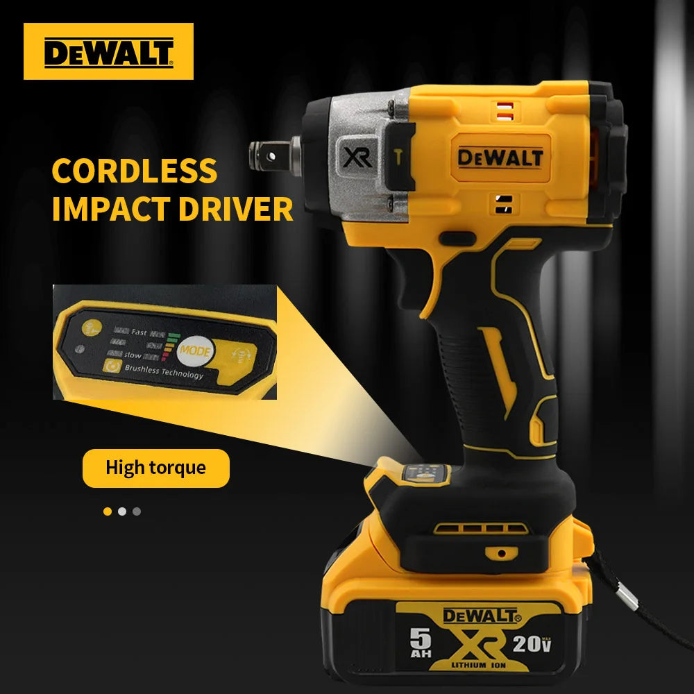 Dewalt 20V Brushless Impact Wrench: 3000RPM Cordless  for Car & Truck Repairs