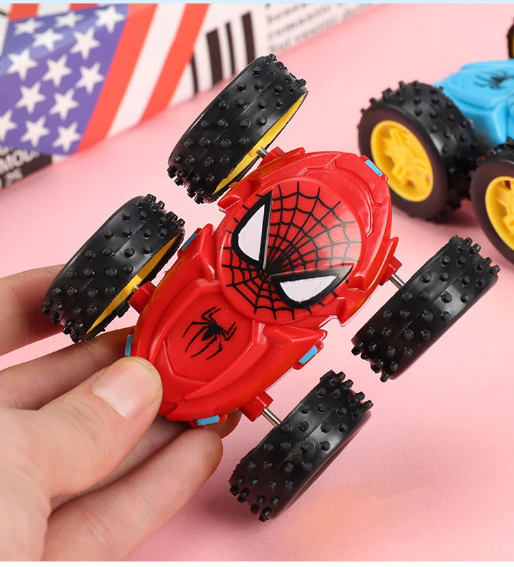 NEW Kids Spider Dump Truck Inertia Car 360 Degree Impact Resistant Double Sided Car Children's Puzzle Toys Student Prize Gifts