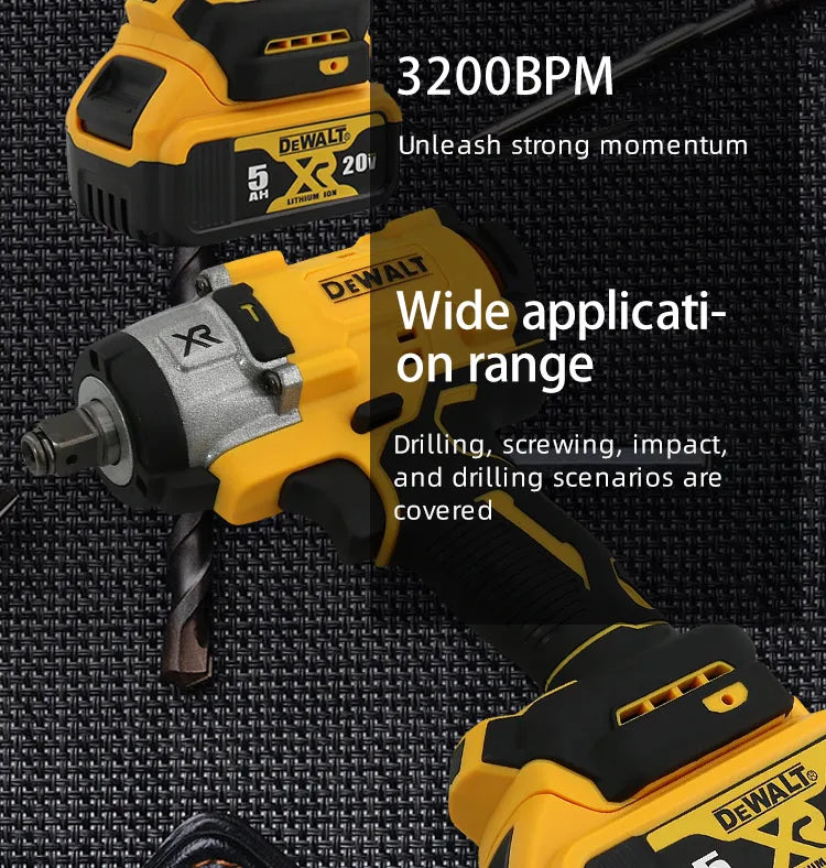 Dewalt 20V Brushless Impact Wrench: 3000RPM Cordless  for Car & Truck Repairs