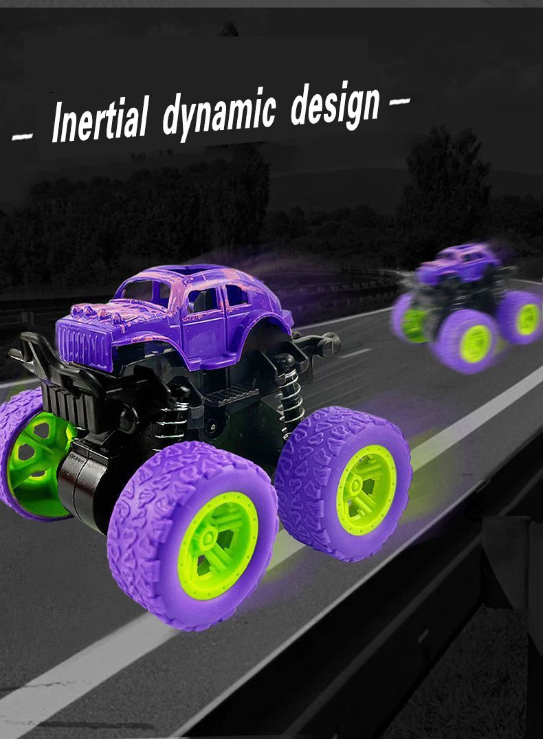 Inertial Off-Road Vehicle Toy Super Fall Resistant Climbing Car Model Car Children's Four-Wheel Drive Toy 360 Degree Rotation