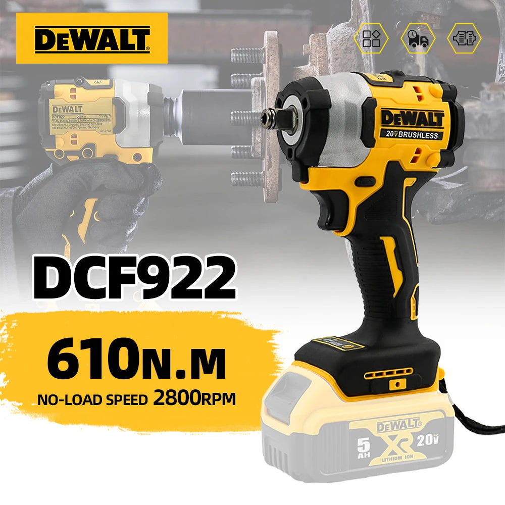 Dewalt DCF922 Wireless Impact Wrench Brushless Electric  205N.m High Torque 20V