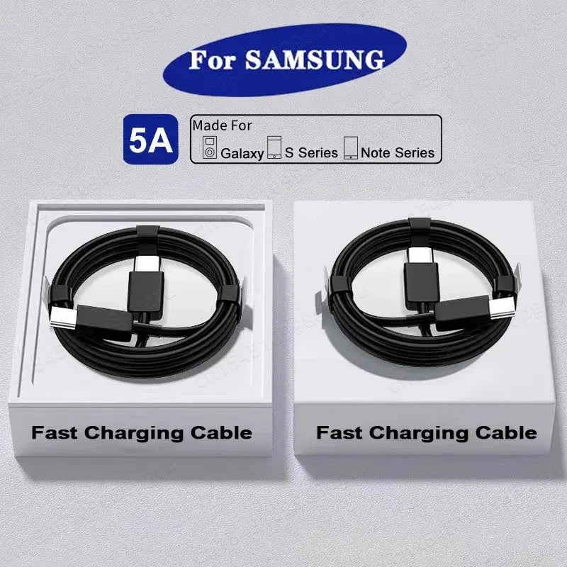 2PCS PD 45W USB C Cable For Samsung Galaxy S20 S21 S22 S23 Ultra Note 10 5G 20