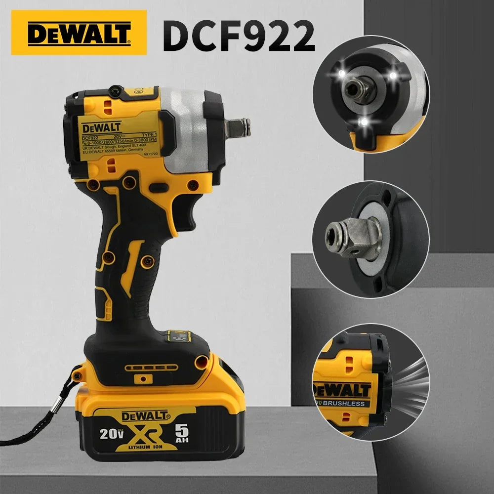 Dewalt DCF922 Wireless Impact Wrench Brushless Electric  205N.m High Torque 20V