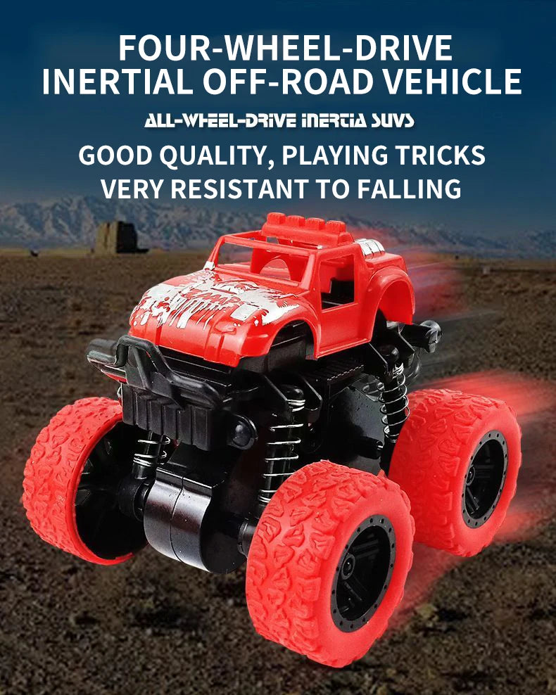 Inertial Off-Road Vehicle Toy Super Fall Resistant Climbing Car Model Car Children's Four-Wheel Drive Toy 360 Degree Rotation