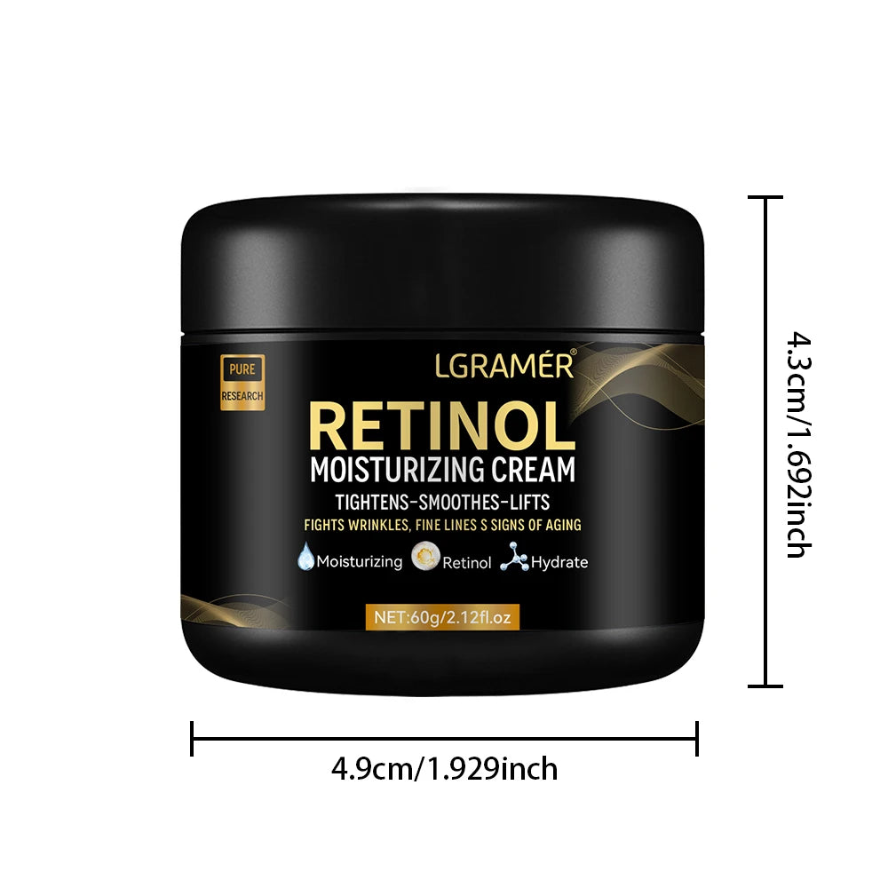 Men's Retinol Face Moisturizer Moisturizing Retinol Cream Anti-Wrinkle Aging Moisturizing Shrink Pores Whitening Smooth Retinol