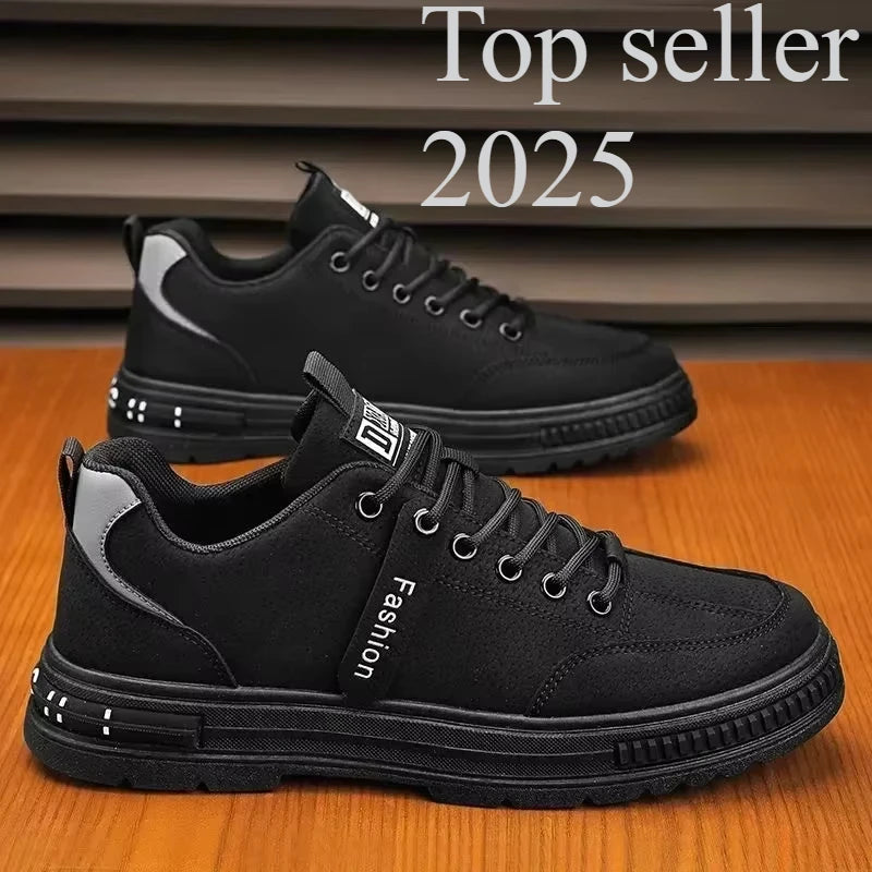 2025 Fashion Casual Shoes for Men, Breathable and Versatile with Slip-Resistant Outsole, Rubber Upper and Sports Insoles