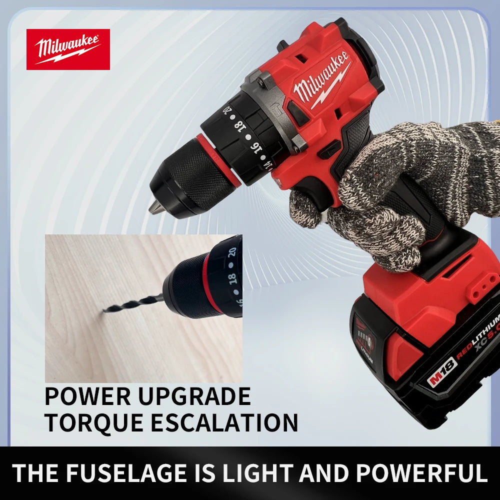 Milwaukee Small Electric Drill 150N.m brushless Cordless Impact Drill 18V