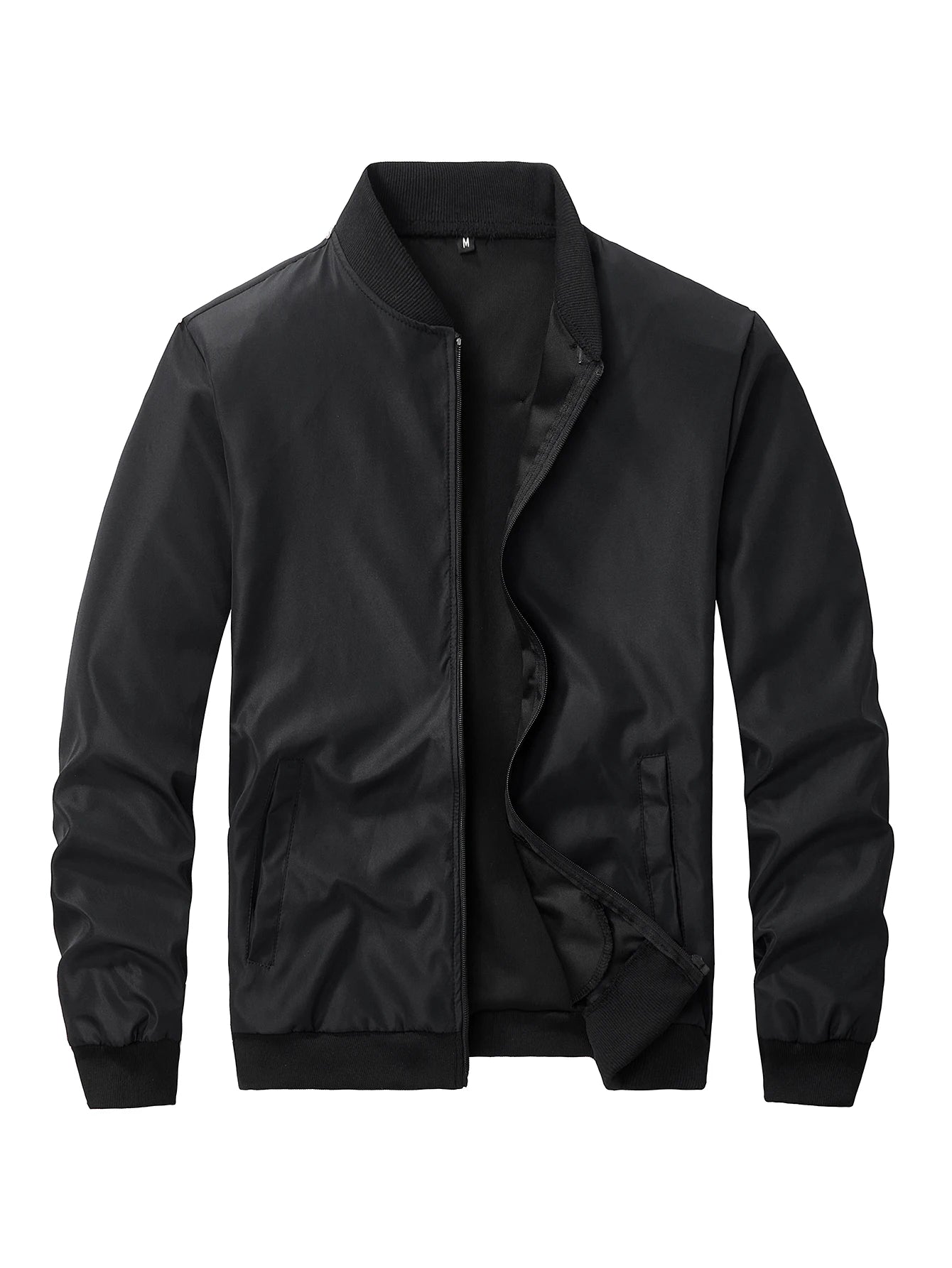 Spring Autumn Men's Baseball Collar Jacket - Casual Business Lightweight  Coat