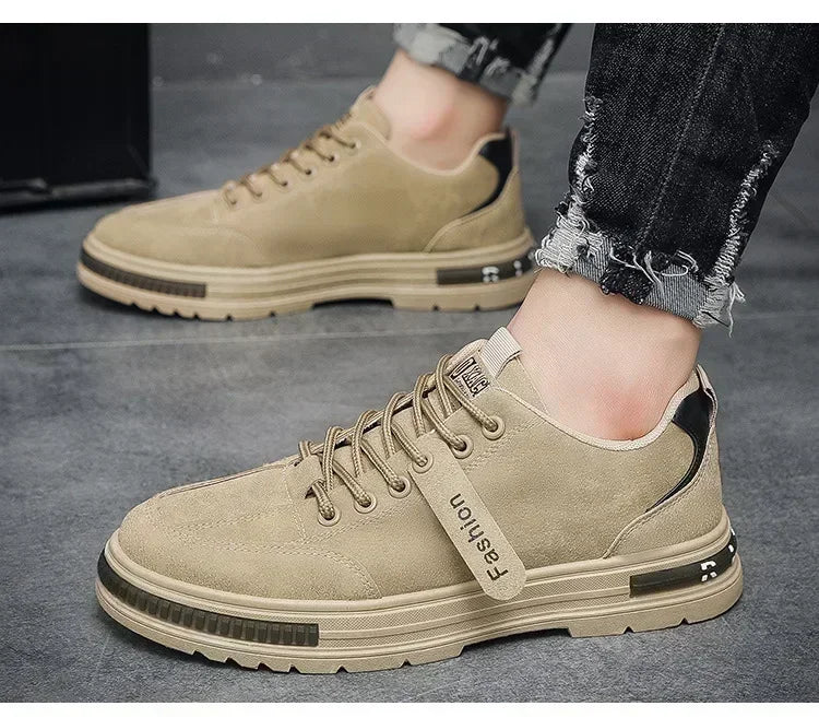 2025 Fashion Casual Shoes for Men, Breathable and Versatile with Slip-Resistant Outsole, Rubber Upper and Sports Insoles