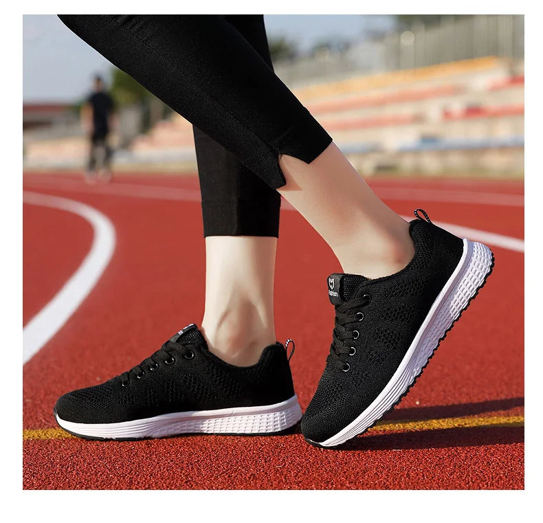 2024 Women Sport Shoes Fashion Platform Sneakers Ladies Spring Winter Flats Running Shoes for Woman