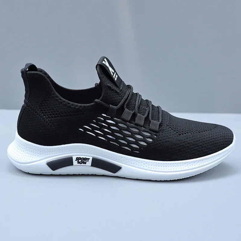 Spring White Casual Shoes Breathable Non-slip Walking Sneakers Men Shoes Outdoor 2025 Comfortable Fashion Lace Up Running Shoes