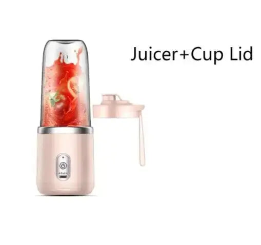 Portable Electric Blender Bottle with 6 Blades for Smoothies, Juice & Food Processing