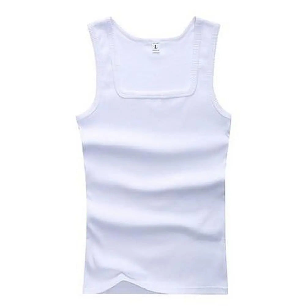 Hot Sale Summer Male clothes Women Basic Elastic tank top Pure Cotton Sleeveless Men's t-shirt Bodybuilding Fitness T-shirt