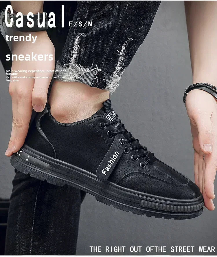 2025 Fashion Casual Shoes for Men, Breathable and Versatile with Slip-Resistant Outsole, Rubber Upper and Sports Insoles