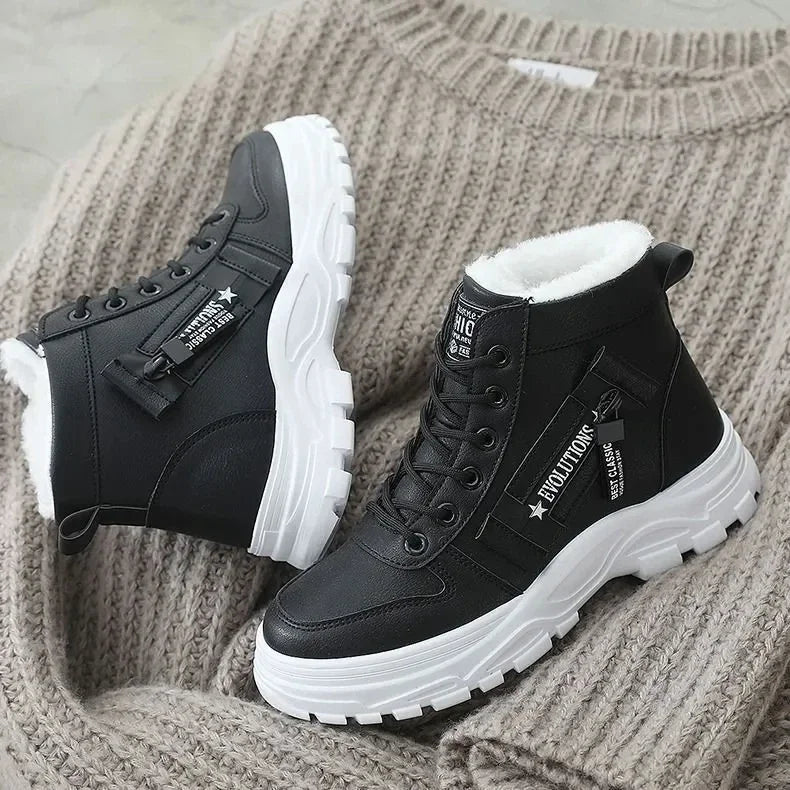 Winter Snow Boots for Women Casual High-top Shoes Warm Womens Sneakers Platform Ankle Boots Plus Size 45 Zapatillas De Mujer New