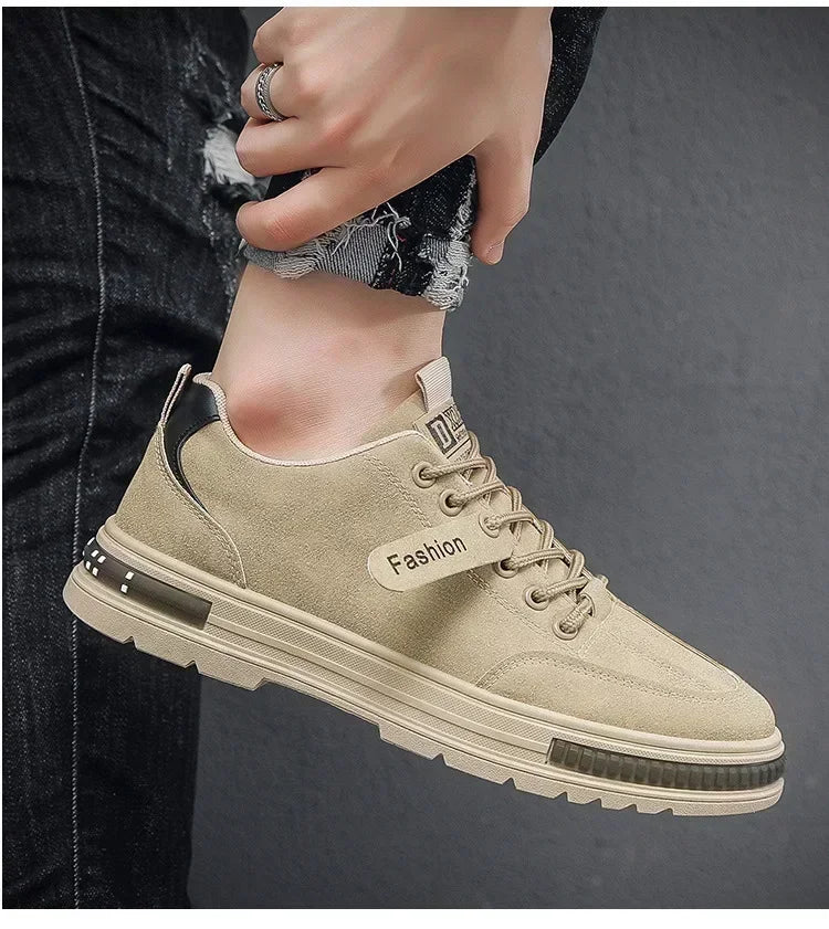 2025 Fashion Casual Shoes for Men, Breathable and Versatile with Slip-Resistant Outsole, Rubber Upper and Sports Insoles