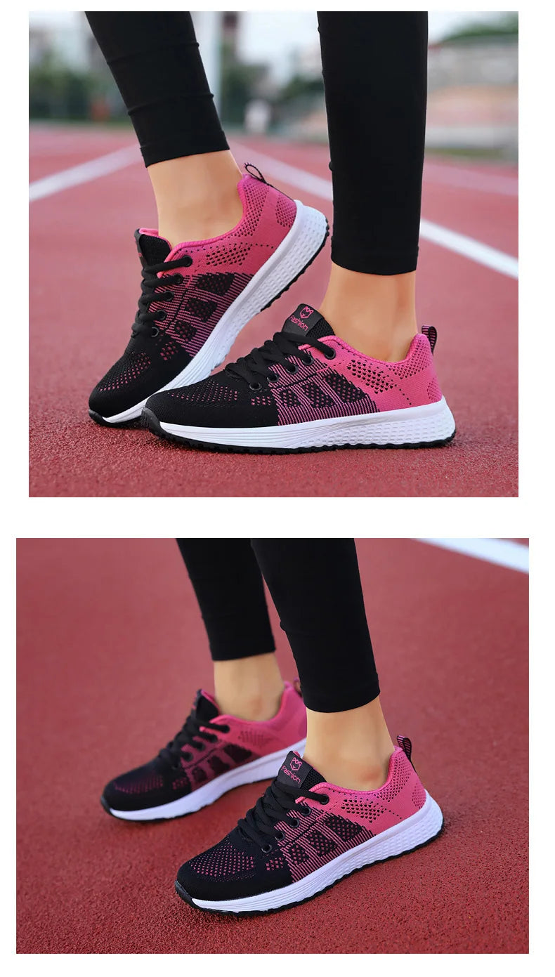 2024 Women Sport Shoes Fashion Platform Sneakers Ladies Spring Winter Flats Running Shoes for Woman