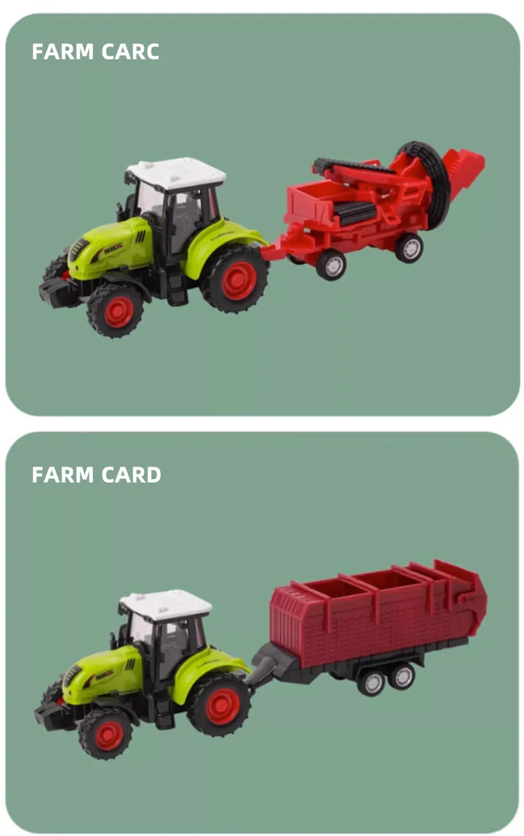 Tractor Inertia Car Farm Tractor Truck Transport Pulverizer Model Baby Car Boy Toy Engineering Car Childrens Educational Toys