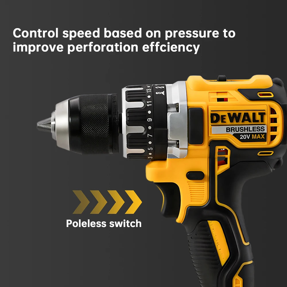 DEWALT DCD796 20V Cordless Brushless Impact Drill – Portable & Rechargeable