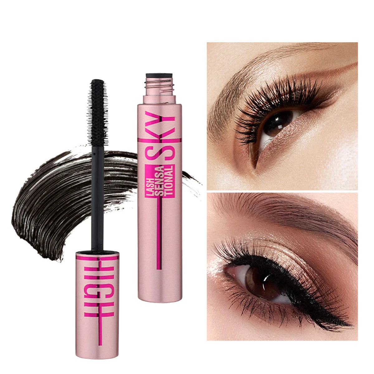 Barubt 4D Mascara - Lengthening, Thickening, Waterproof, Sweat-Resistant, Non-Smudging, Easy to Remove