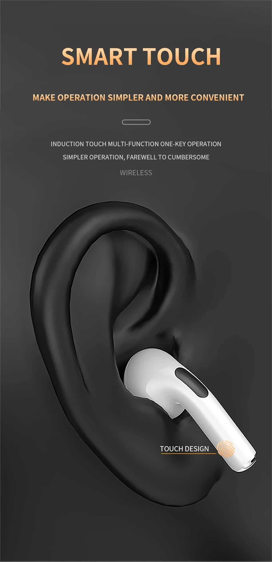 Air Pro 6 TWS Wireless Earbuds - In-Ear Bluetooth Headset w/ Mic for Xiaomi