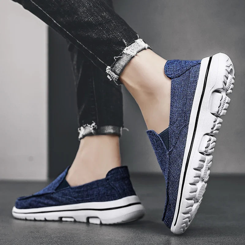 Men's Canvas Shoes Outdoor Casual Denim Vulcanize Shoes Fashion Luxury Style Designer Breathable Men Sneakers Loafers