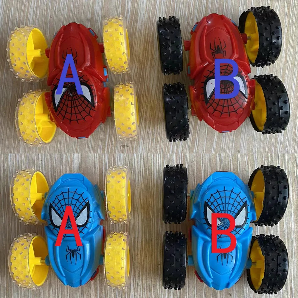 NEW Kids Spider Dump Truck Inertia Car 360 Degree Impact Resistant Double Sided Car Children's Puzzle Toys Student Prize Gifts