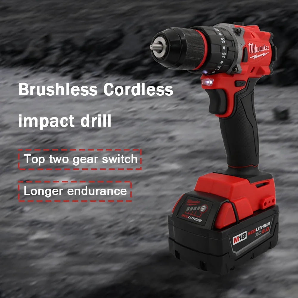 Milwaukee Small Electric Drill 150N.m brushless Cordless Impact Drill 18V