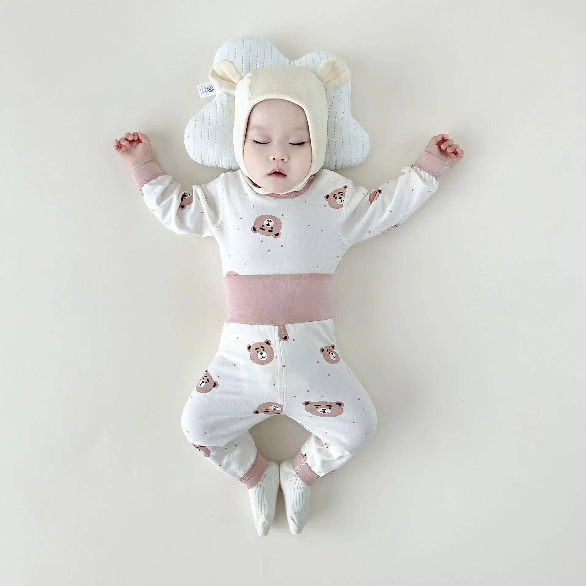 0-4Years baby clothes Autumn Pants Set Children's Underwear Bottoming Baby High Waist Belly Pants Spring New Pajamas Home Wear