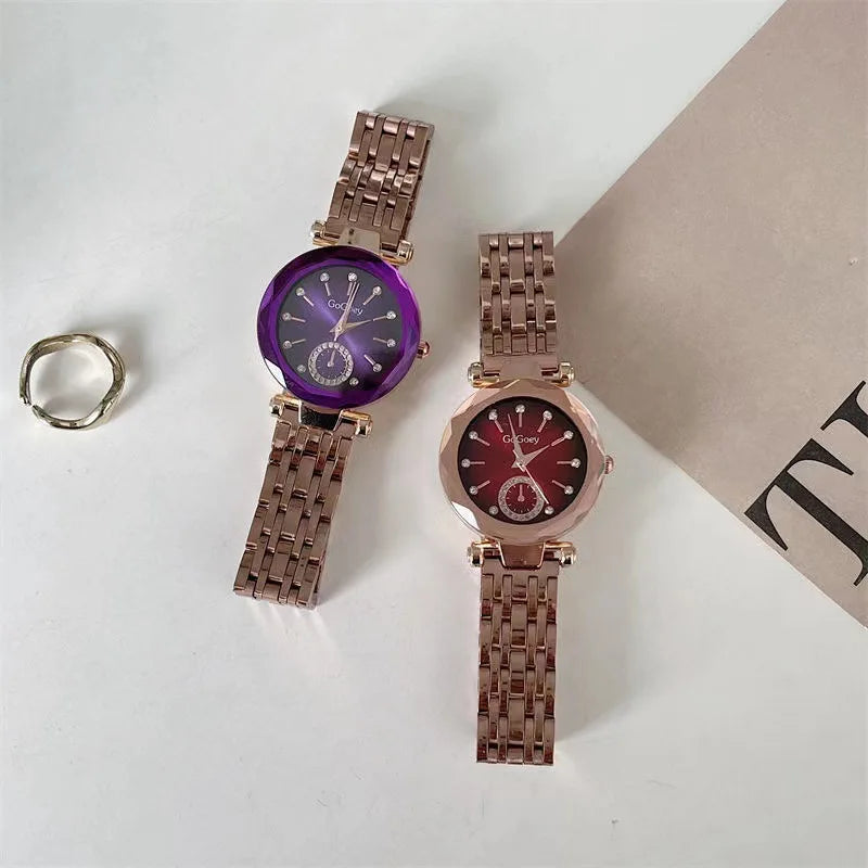 2025 New Brand Women Watches Fashion Steel Ladies Quartz Watch Reloj Mujer Marcas Famosas De Lujo gift Wristwatch Dropshipping