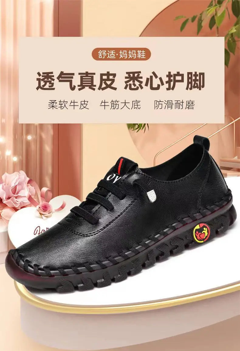 2023 Women's Flat Shoes New Orthopedic Loafers Woman Moccasins Stitched Slip On Ballet Flats For Women Nurse Shoes Medical