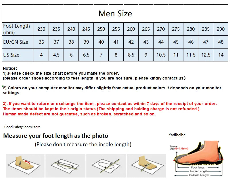 Air cushion Work Safety Shoes Men Steel Toe Shoes Breathable Puncture-Proof Work Sneakers Indestructible Work Safety Boots Male