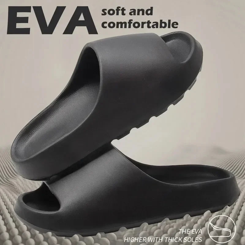 Unisex House Shoes Non-Slip thick Soft Platform Slide Sandals for Women Men Indoor Outdoor Shower Bathroom Slipper for Adult