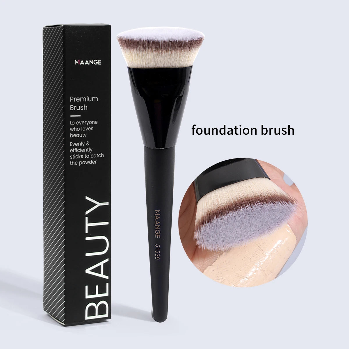 MAANGE  Head Foundation Brush with Box - Skin-Friendly Makeup Tool for All Uses